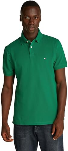 Tommy Hilfiger Herren Poloshirt Kurzarm Core 1985 Regular Fit, Grün (Nouveau Green), XXL