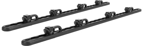 Asixxsix 2 Paquets de Rails en L, Rails en L Robustes avec 8 Fixations à Double Goujon, système d'arrimage pour remorques, camions, camionnettes, Pick-up,pour sécuriser Facilement Les Motos