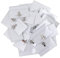 BELLE VOUS 50er Pack Namensschilder Clip - 90 x 56 mm - 50 Namensschilder Schule - 50x Namensschild Halter transparent - 50er Set Namenschild mit transparentem Clip