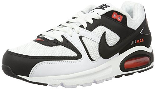 Nike Herren Air Command Sneaker, White/Black-Max Orange, 47.5 EU