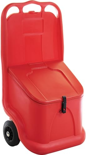 Carro esparcidor, ideal para graneles, contenido 75 l, rojo.