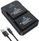 Homesuit EN-EL14 EN-EL14a Akku 1300mAh und USB LED Dual Ladegerätsatz für Nikon D5600 D3300 D3500 D5100 D5500 D3100 D3200 D5200 D5300 Coolpix P7000 P7100 P7200 P7700 P7800 (2er-Pack)