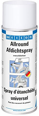 WEICON Spray d'Étanchéité Universel 400 ml/Spray adhésif plastique blanc/Pour remplir joints et fissures