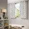 heimtexland ® Vorhang Kindergardine Leinen Optik HxB 145x135 cm Natur Grau Skandinavisch Wald Bär Gardine transparent Kinderzimmer Ösenschal Ökotex Typ563