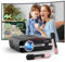Projector 4K Auto Focus/Keystone with WIFI6 Bluetooth,1800ANSI Lumen Daytime Use,Smart Ultra HD 1080P Projector with Android TV/Netflix/Karaoke for Home Cinema Outdoor Movie Gaming Bedroom