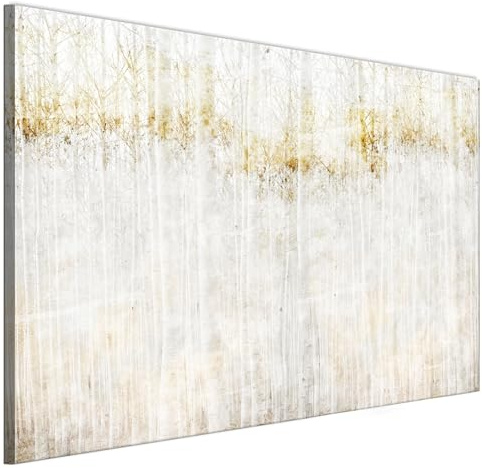 LUMASOUL Cuadros Decoracion Salon Modernos - Decoración Pared Natura Motivo - Cuadros Decorativos con marcos de madera y telares Salón y dormitorio - 90x60 cm