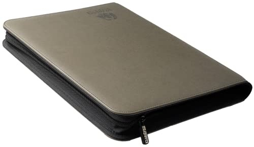 Trading Card Binder 9 Pocket | TCG Binder | Card Collection Folder with Zip | 20 Page Football Card Binder | 9 Pocket Card Binder | MTG Card Binder with 360 Side Loading Pockets - 9 Card Binder with Zip