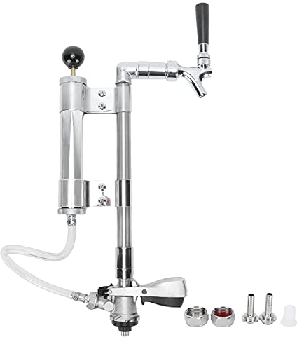 Kit de Bomba de Barril de Cerveza G5/8 Barril de Cerveza Acero Inoxidable Bomba Aire Presurizado Barras para Hogar Accesorios Cerveza con Grifo Dispensador Cerveza