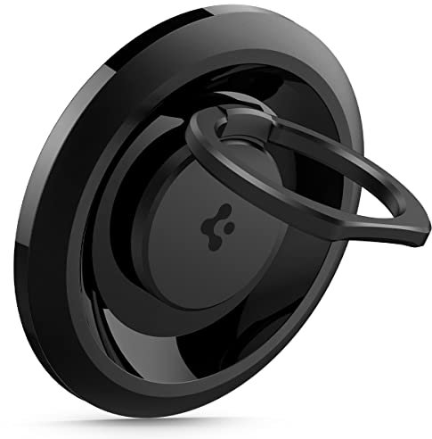 Spigen O-Mag Handy Ring Halterung Magnetisch für MagSafe, MagSafe Ring Magnet Handy Ständer Kompatibel mit iPhone 17 16 15 14 Pro Max Air, MagSafe Hüllen für Pixelsnap Pixel 10 Pro Fold XL - Schwarz