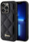 Guess GUHCP15XPSQSQSK Hülle für iPhone 15 Pro Max 6.7 Schwarz hardcase Quilted Metal Logo