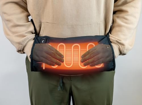 Electric Heated Hand Warmer Pouch – Portable, Up to 200°F Heat – Ideal for Camping, Hunting, Football, Golf, and Cold-Weather Sports – Compact, Water-Resistant, Durable