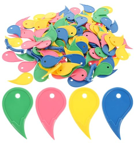 ifundom Ouvre-boîte en Plastique Léger Prise Confortable, 500 Pièces pour Ouvrir Petites Boîtes et Lettres, Décoration Porte-clés Pratique Couleur