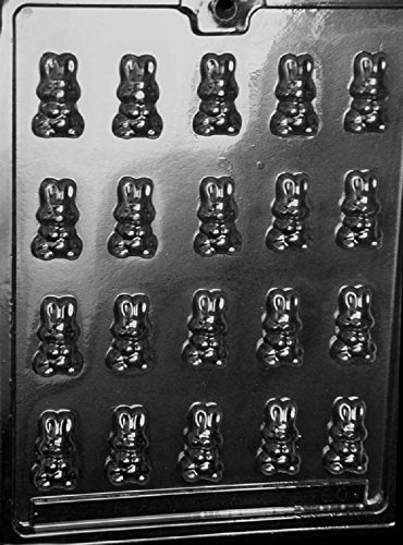 Grandmama's Goodies E000 B/S Bunnies Chocolate Candy Soap Mold with Exclusive Molding Instructions