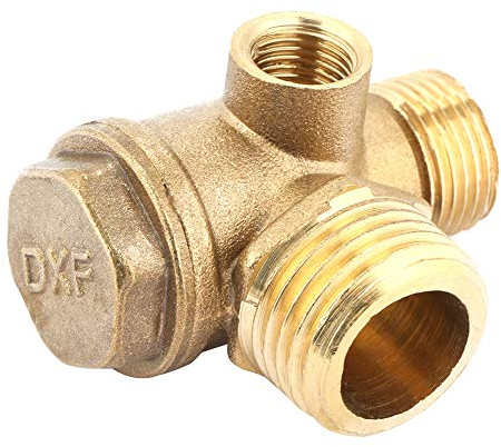 Clapet Anti-Retour de compresseur d'air, clapet Anti-Retour de compresseur d'air, 3 Ports, clapet Anti-Retour fileté mâle de compresseur d'air en Laiton, Outil de connecteur de Tube, 10 * 16 * 20mm
