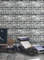 BUVU tapete 53x1000cm Steintapete Grau Natur Stein, Vinyl schöne edle Tapete im Steinmauer Loft Design, moderne 3D Optik für Wohnzimmer, Schlafzimmer oder Küche