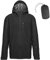 33,000ft Regenjacke Herren Wasserdicht Outdoorjacke Leichte Freizeitjacke Packbare Windjacke Fahrrad Regenmantel mit Kapuze schwarz 3XL