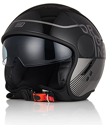 ORIGINE Casco Jet Moto Casco Scooter Abierto con Visera Homologado ECE 22-06