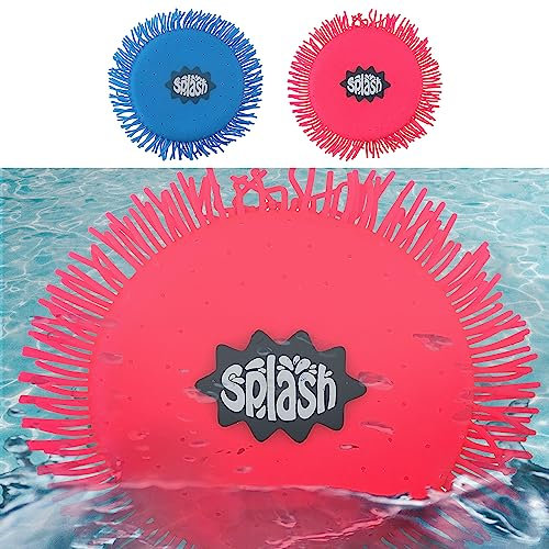 Cepewa Wasserfrisbee Splash 2er Set | Ø13cm pink blau TRP/Eva | Wurfscheibe Wasserspielzeug