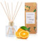 Profumatore per Ambienti 100ml - Arancia,Diffusore Profumo Ambiente con 6 Bastoncini di Fragranza,Diffusore di Fragranze per Bagno,Appartamento,Decorazione Della Casa
