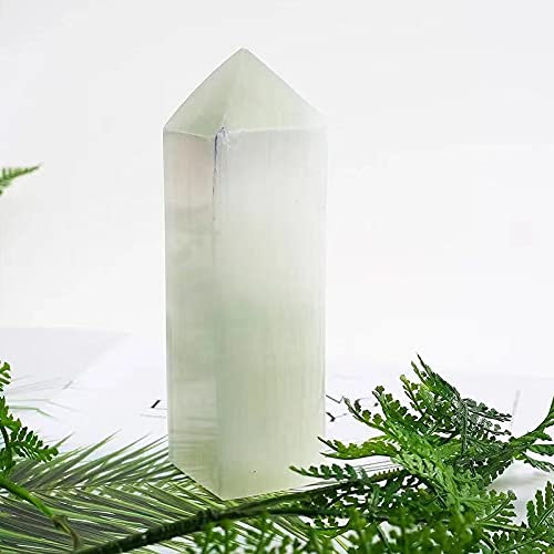 IDUTQUMW 1 Stück natürlicher Edelsteinstab, klarer Selenit-Kristall, Geschenk