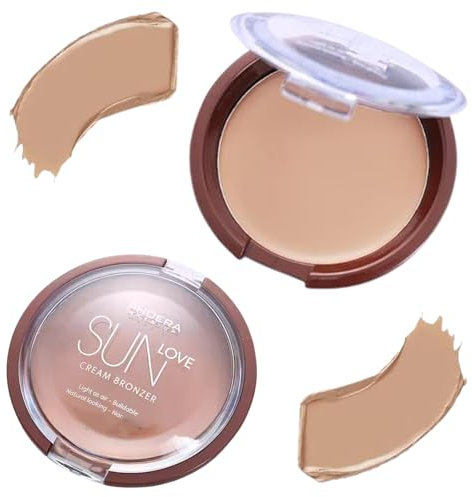 Blendable Cream Bronzer, Sun Love Matte Contour Bronzer Makeup, Non-Greasy and Buildable