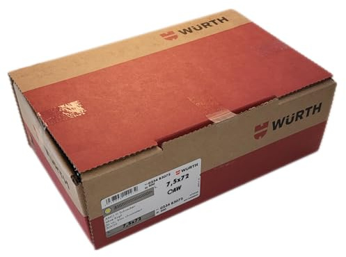 Würth Viti di montaggio distanziali Amo® III 7,5 tipo 2, testa cilindrica 8,0 mm, 200 pezzi, lunghezza: 72 mm, diametro filettatura: 7,5 mm, acciaio; vite per telaio della finestra (023483072)
