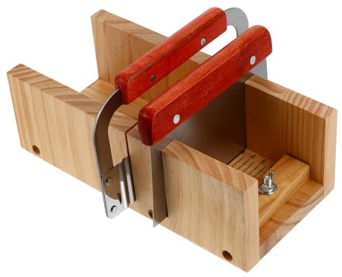 Cabilock Taglierina Sapone in Legno con Lama in Inossidabile Strumento Ergonomico per Saponi Fatti Mano e Dolci Taglio Dritto e Ondulato Utensile Multifunzionale per Fai da Te