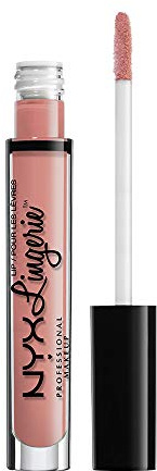 NYX Professional Makeup Lip Lingerie Liquid Lipstick, Cremig-mattes Finish, Langanhaltend, Vegane Formel, Farbton: Silk Indulgent