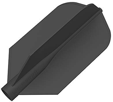 8 Flight Schwarze Slim Pro Dart Flights für Dartpfeile