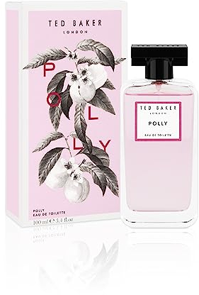 Ted Baker Floret Polly EDT, peach and mandarin top notes with jasmine and honeysuckle base notes, glass bottle, Polly fragrance, 100ml
