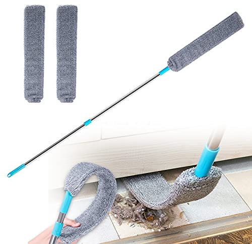 Limpiador De Polvo RetráCtil,【Nuevo】Cepillo De Polvo Para Limpiar Debajo De Los ElectrodoméSticos,Cepillo De Limpieza Desmontable Y Lavable Para HúMedo Y Seco,Para El Hogar,Dormitorio,Cocina