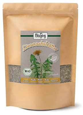 Biojoy Tisane de Feuilles de Pissenlit BIO (250 g), séchées et coupées (Taraxacum officinale)