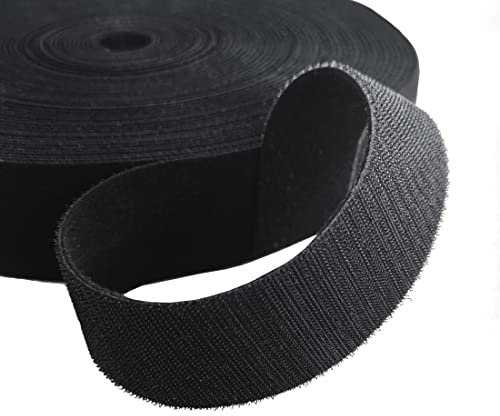 Kstar Beidseitiges Klettband 12mm x 4m in Schwarz – Klett Kabelbinder Rolle zum Bündeln & Fixieren – Zuschneidbar, Wiederverwendbar – Kabelmanagement & Kabel Organizer für Haushalt, Büro & Werkstatt