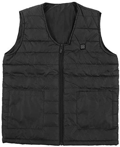 Uppvärmd Väst, Vattentät Värmeväst Med V-hals, Smart Konstant Temperatur för Vintern, Lätt (7XL)