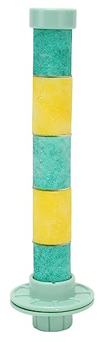 YIZISECCE, pour Perroquet, pour Oiseau, Perche de Sable de Quartz, broyage à Bec de Patte, Support de Cage, pour Les perchoirs, pour la Perruche, pour Les calocyles, Le supplément (Jaune Vert)