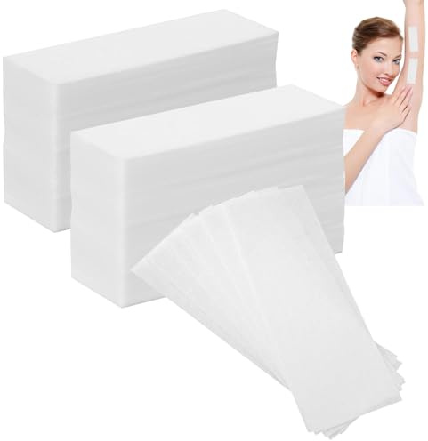 400 Pcs Non-Woven Wax Strips for Arms,facial wax strips for women,Strips Non-Woven Epilating Bikini Wax Papers for Arms, Eyebrow Hair, Underarms & Face Hair Removal,Waxing Strips