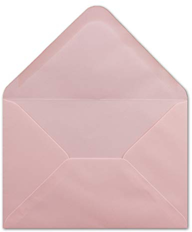 25 DIN C5 Briefumschläge Rosa - 16,2 x 22,7 cm - 100 g/m² Nassklebung spitze Klappe - aus der Serie COLOURS-4-YOU Glüxx-Agent