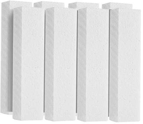 8 Pack Pumice Stone for Toilet Bowl Cleaning, Scouring Stick Remove Hard Water Rings, Calcium Buildup and Rust, Pumice Cleaning Bar for Tile Bath-tub
