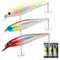 DONQL Wobbler zum Zanderangeln, Zander Hecht Wobbler Set, Flachlaufend, 3 Stück Wobbler Köder Hecht Zander Barsch, 9.5cm - 14g - Raubfisch Kunstköder Angeln für Zielfische Hecht, Barsch, Zander