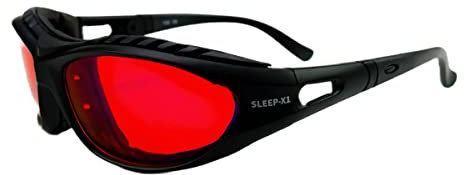SLEEP-X1 100% filtro luce blu e filtro luce verde, occhiali da computer PC Gaming Bluelight Filter Uv Blue Light Blocking Glasses Anti Donna Uomo, Colore: rosso, taglia unica