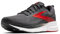 BROOKS Herren Trace 3 Sneaker, Ebenholz/Feuerrot/Weiß, 45 EU
