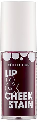 Collection Cosmetics 2 in 1 Lip & Cheek Stain, Long Lasting and Hydrating, For All Skin Types, Rosie, 3 x 5ml