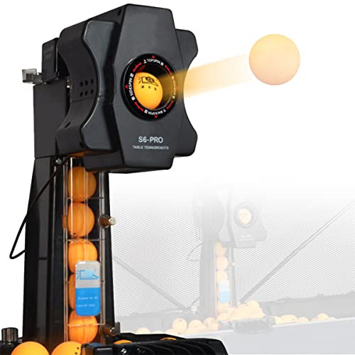 Bordtennis bollmaskin bordtennisrobot multi-rotation bordtennis kastare med bollåtervinning fångst nät, automatisk bolluppsamling och träningsservice