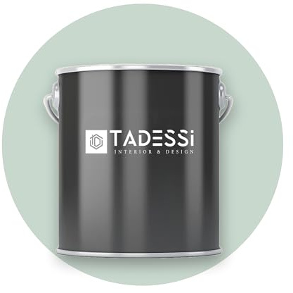 Tadessi Innerfärg grön – eukalyptus – tvättbar väggfärg matt – dispersionsfärg – låg lukt och lösningsmedelsfri – 2,5 liters förpackning