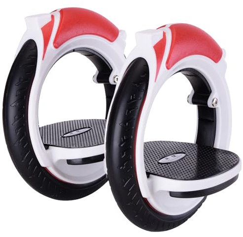 Boardless Skateboard Selbstfahrende Balance-Skates für Erwachsene & Teens - Leichtes Doppelrad-Design mit Rutschfesten Pedalen für Park/Straße Hoverboard Skates (Schwarze)