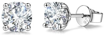 FANCIME 0.4 CTTW 4-Prong Lab-Grown Diamond Stud Earrings for Women