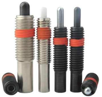 1 pièce M16 Piston à ressort télescopique à tête hexagonale creuse en acier au carbone, goujon de positionnement anti-dévissage, longueur de la tête du piston 80mm