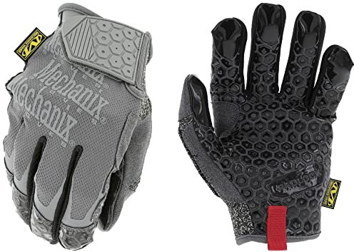 Mechanix Wear Box Cutter Warehousing Work Gripper Gloves (Medium, Grey)