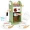 Smartwo Wooden Kitchen Toys for 2 3 Years Old, Kids Kitchen Accessories, Wooden Coffee Machine, Barista Role Play, Coffee Maker Playset for Toddlers, Gifts for Boys Girls 3 4 5 Years Old