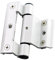 Charnière de Fenêtre Charnière de fenêtre en PVC en alliage d'aluminium à battants de 90 mm, charnières pliantes à battants noires cachées pour Portes, Fenêtres (Color : White)